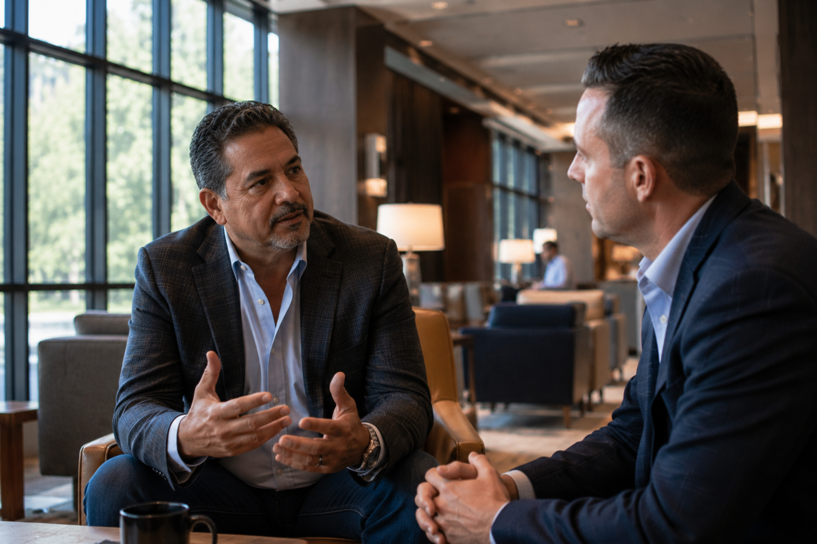 Business lounge talk